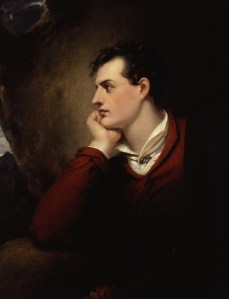George Gordon Byron, 6th Baron Byron, by Richard Westall, from National Portrait Gallery, London.
